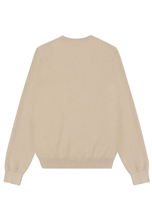 ORIGINALS BAFFLE Pulover cu guler rotund din bumbac iută - Pulovere pentru bărbați