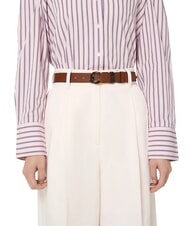 COCCINELLE C-ME MARBLE  Curea de piele negru/coniac - Curele - 3