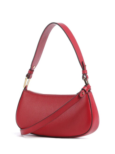 MERVEILLE Geanta de umar din piele texturata stacojiu - Genți femei