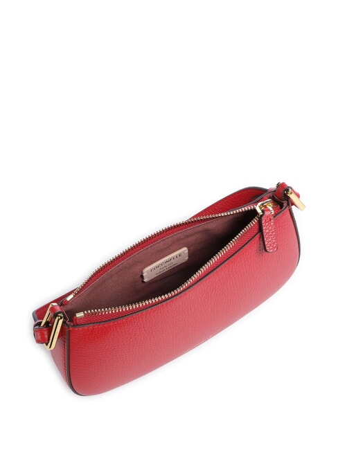 MERVEILLE Geanta de umar din piele texturata stacojiu - Genți femei