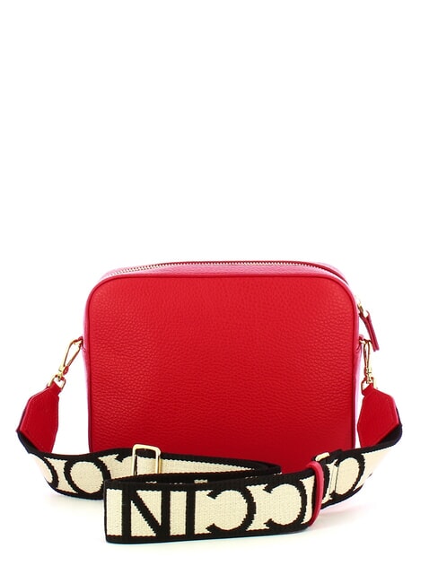 TEBE Geantă mică din piele texturată stacojiu - Genți femei