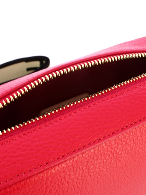 TEBE Geantă mică din piele texturată stacojiu - Genți femei