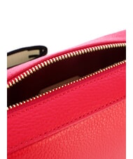 COCCINELLE TEBE Geantă mică din piele texturată stacojiu - Genți femei - 4