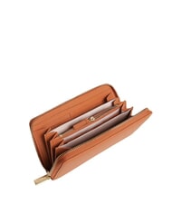 COCCINELLE METALLIC SOFT Portofel din piele texturată cu fermoar crab - Portofele femei - 2