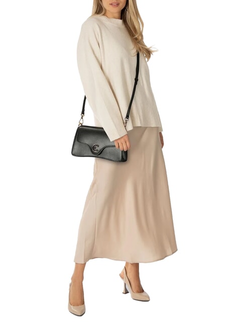 C-ME CALF&MARB Geantă de umăr mini negru - Genți femei