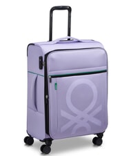 BENETTON COLOR BLOCK Cărucior mediu, extensibil lavandă - Trolere semirigide - 3