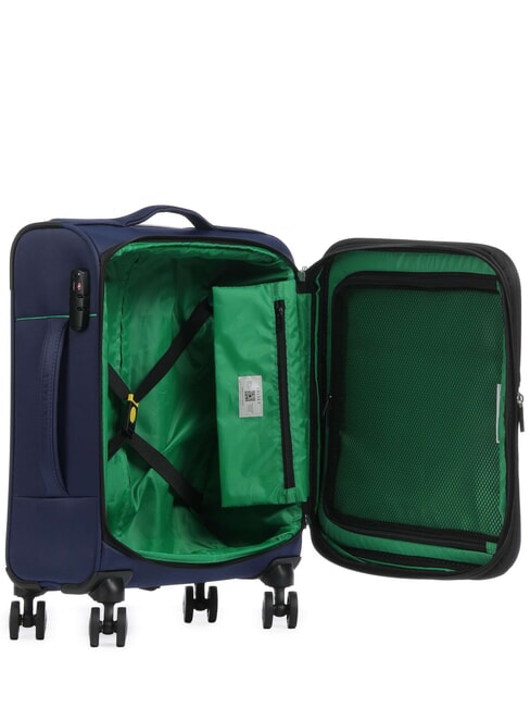 COLOR BLOCK Troler extensibil pentru bagaj de m&acirc;nă albastru - Bagaje de m&acirc;nă