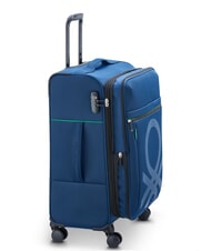 BENETTON By DELSEY COLOR BLOCK Cărucior mediu, extensibil albastru - Trolere semirigide - 4