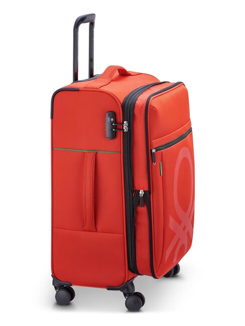 COLOR BLOCK Set cabină extensibilă + cărucior mediu + mare RED - Set trolere