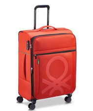 BENETTON COLOR BLOCK Cărucior mediu, extensibil RED - Trolere semirigide - 3