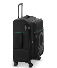 BENETTON By DELSEY COLOR BLOCK Cărucior mediu, extensibil negru - Trolere semirigide - 4