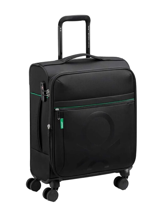 COLOR BLOCK Troler extensibil pentru bagaj de m&acirc;nă negru - Bagaje de m&acirc;nă