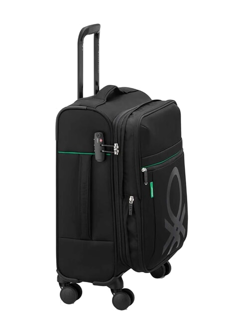 COLOR BLOCK Troler extensibil pentru bagaj de m&acirc;nă negru - Bagaje de m&acirc;nă