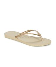 HAVAIANAS flip flops SLIM SAND GRAY / LUMINĂ DE AUR - Pantofi femei - 2