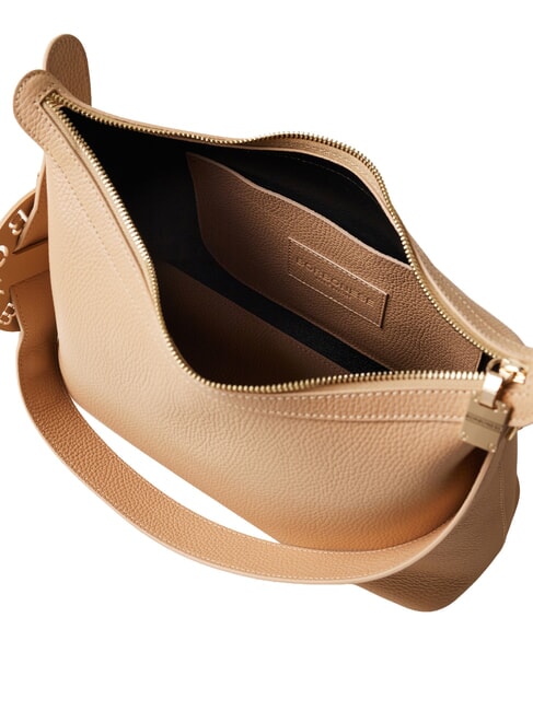 011 Geantă de umăr, piele prăjitură - Genți femei