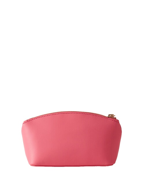 LETTERING Mini geantă de toaletă din piele trandafiri de ceai - Genți plic și truse