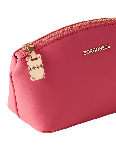 LETTERING Mini geantă de toaletă din piele trandafiri de ceai - Genți plic și truse