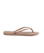 HAVAIANAS flip flops SLIM rose / aur - Pantofi femei - 3