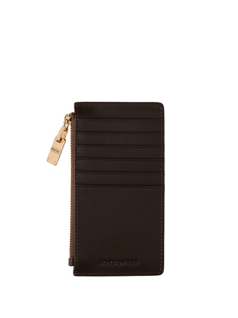 VITE ANIMALIER Husă din piele maro/abanos - Genți plic și truse