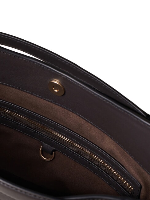 LONDON Python Geantă de m&acirc;nă, cu curea de umăr maro/abanos - Genți femei