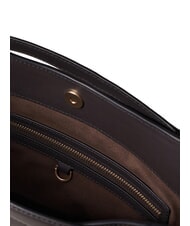 BORBONESE LONDON Python Geantă de m&acirc;nă, cu curea de umăr maro/abanos - Genți femei - 5