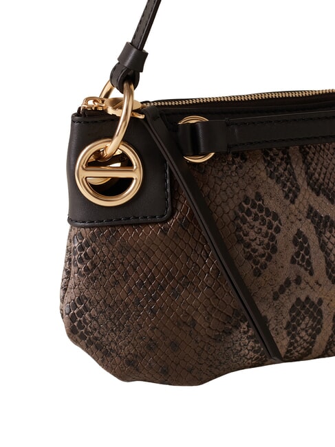 LONDON Geantă de umăr, piele maro/abanos - Genți femei