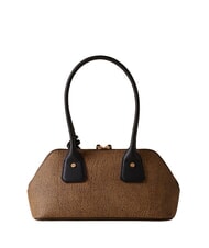 BORBONESE GEMINI Geantă de umăr natural op / negru - Genți femei - 3