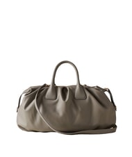 BORBONESE VIS-A-VIS Large Geantă de m&acirc;nă, cu curea de umăr ecran argintiu - Genți femei - 3