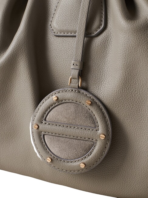 VIS-A-VIS Large Geantă de m&acirc;nă, cu curea de umăr ecran argintiu - Genți femei