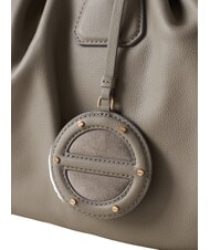 BORBONESE VIS-A-VIS Large Geantă de m&acirc;nă, cu curea de umăr ecran argintiu - Genți femei - 4