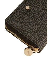 BORBONESE CLASSICA  Portofel mediu cu fermoar măslin - Portofele femei - 4