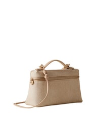 BORBONESE GEMINI Geantă mică de portbagaj cu curea de umăr nisip - Genți femei - 3