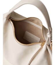 BORBONESE PRIVE Geantă de umăr, piele bumbac alb - Genți femei - 5