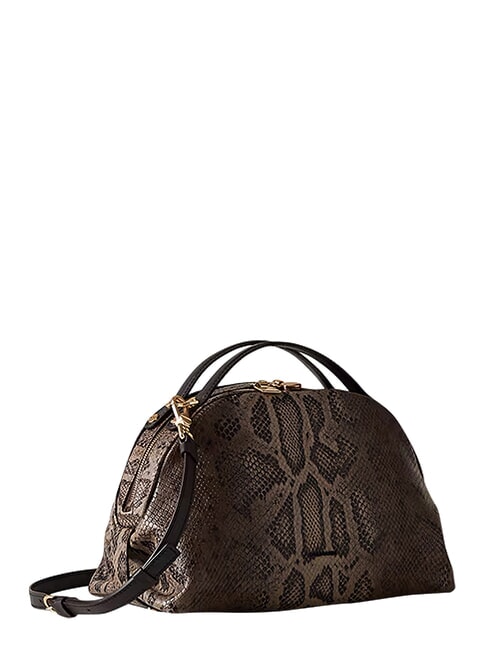 SEXY Geantă de m&acirc;nă, cu curea de umăr, din piele maro/abanos - Genți femei