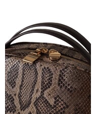 BORBONESE SEXY Geantă de m&acirc;nă, cu curea de umăr, din piele maro/abanos - Genți femei - 3