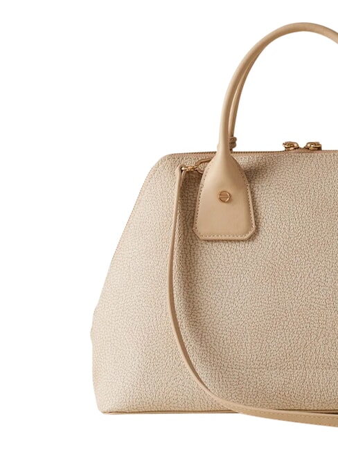 GEMINI Geantă de m&acirc;nă, cu curea de umăr nisip - Genți femei