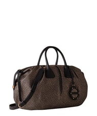 BORBONESE VIS-A-VIS Geantă maxi, cu curea de umăr OP / NATURAL / NEGRU - Genți femei - 3