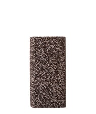 BORBONESE CLASSICA Portofel mare cu clapă OP / NATURAL / NEGRU - Portofele femei - 2