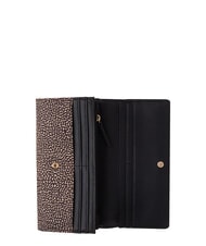 BORBONESE CLASSICA Portofel mare cu clapă OP / NATURAL / NEGRU - Portofele femei - 5