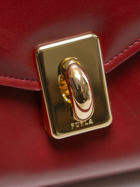 CAMPIONARIO - MERIDIANA  Geantă de piele rubin - Genți femei