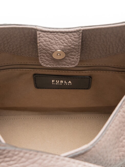 CAMPIONARIO - ONDA Geantă de umăr, piele stuc gri - Genți femei