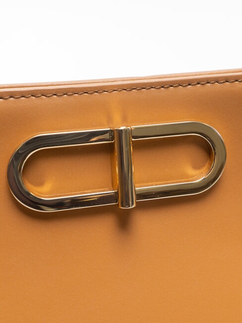 TEIA Geantă de piele coniac - Genți femei