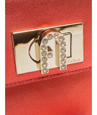 FURLA CAMPIONARIO - 1927 Geantă mini cu curea de umăr roșu venețian - Genți femei - 4
