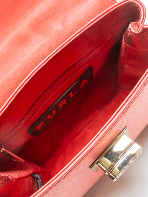 CAMPIONARIO - 1927 Geantă mini cu curea de umăr roșu venețian - Genți femei