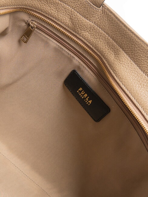 SFERA  Geantă de cumpărături din piele greige - Genți femei