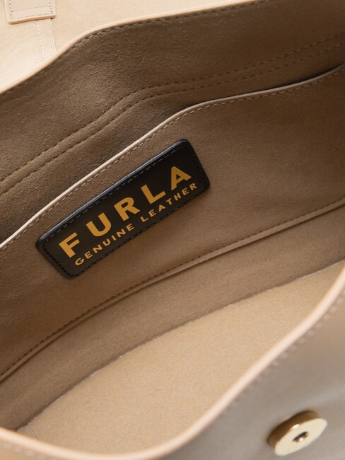 FLOW Geantă de m&acirc;nă, cu curea de umăr greige - Genți femei