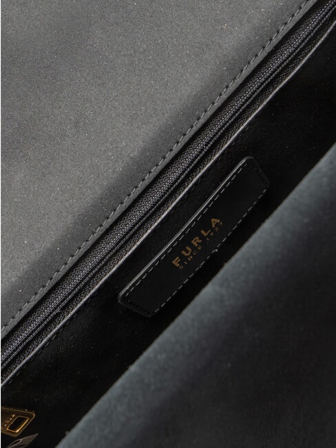 CAMPIONARIO - SFERA Geantă mini din piele. Geantă de umăr. negru - Genți femei