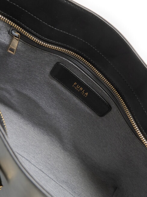 GOCCIA  Geantă de cumpărături din piele negru - Genți femei