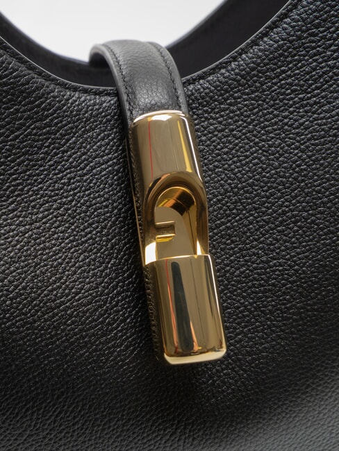 CAMPIONARIO - GOCCIA  Geantă de cumpărături din piele negru - Genți femei