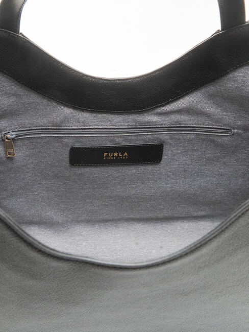 CAMPIONARIO - GOCCIA  Geantă de cumpărături din piele negru - Genți femei